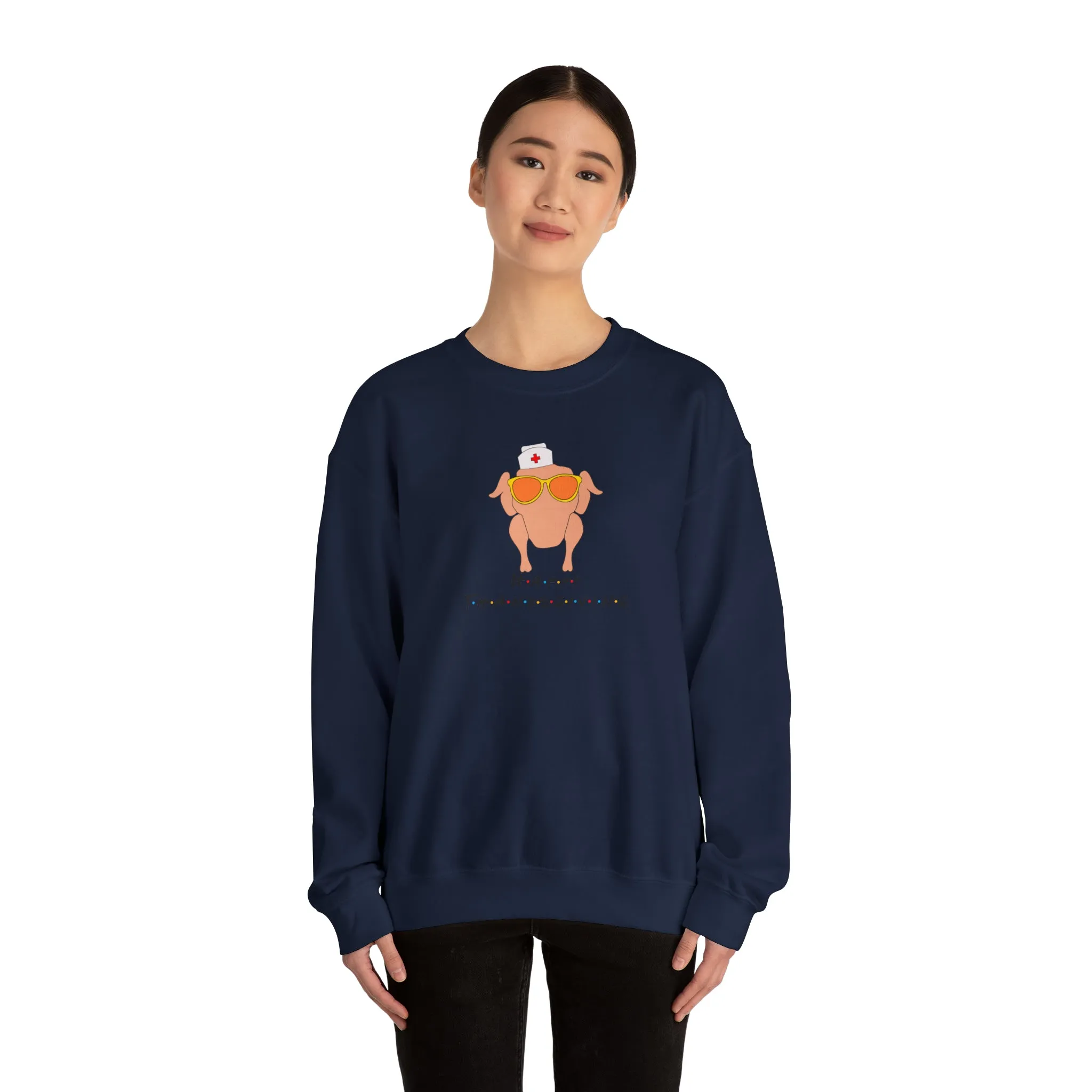 Happy Thanksgiving Nurse Unisex Heavy Blend™ Crewneck Sweatshirt