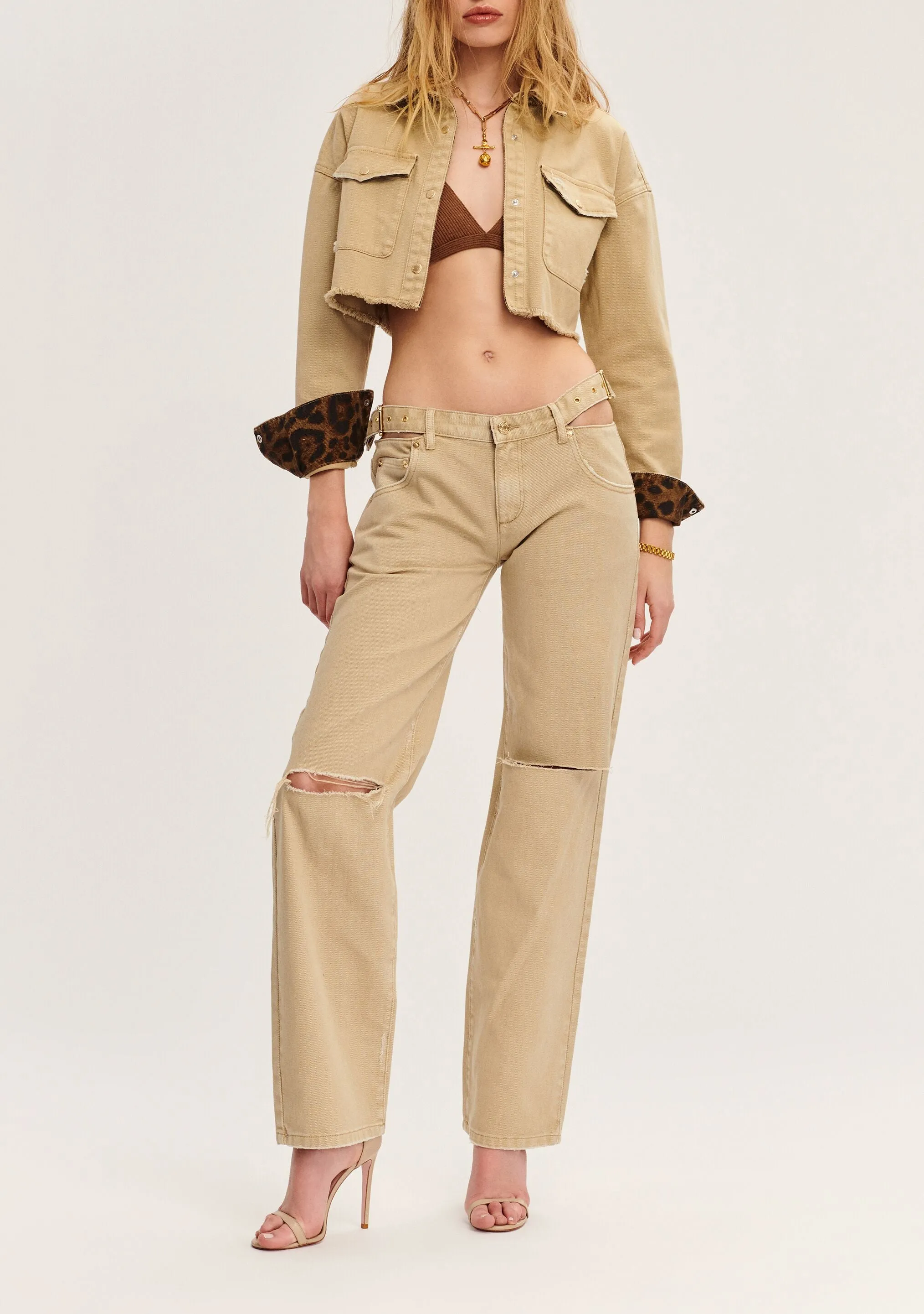 Ivy Cropped Denim Jacket