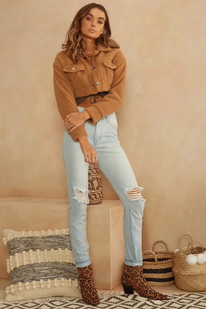 Losing Touch Jacket Tan