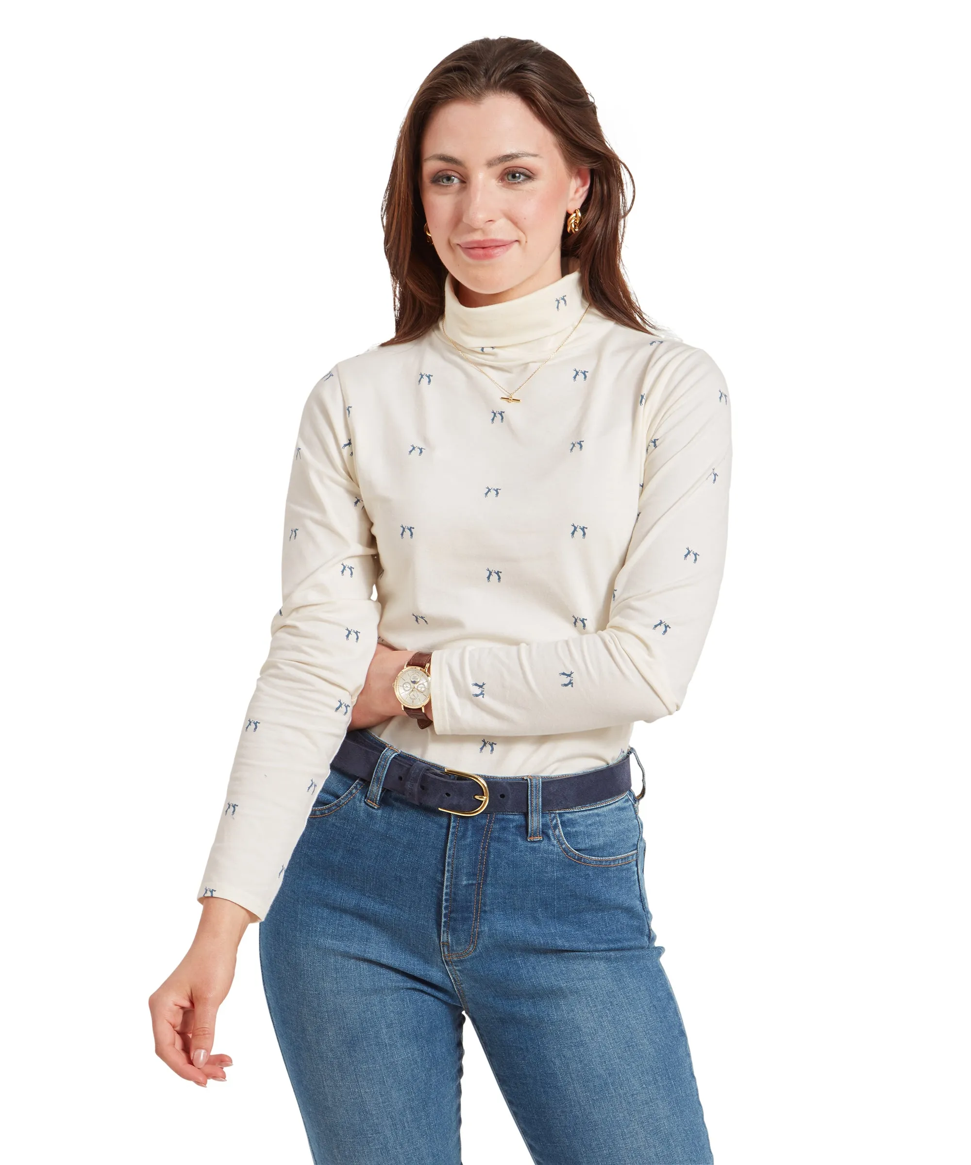 Malham Top - Vintage Navy Hare