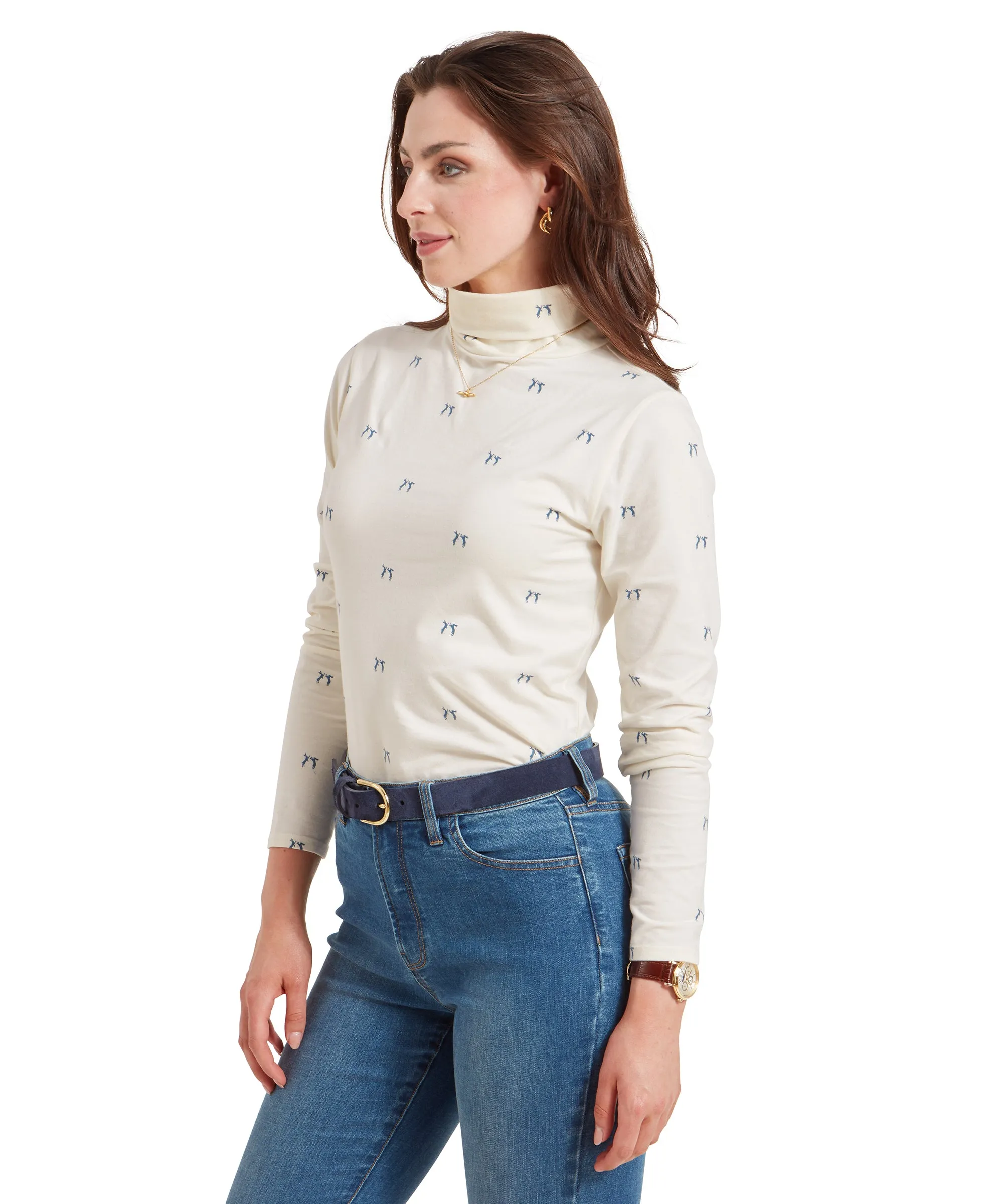 Malham Top - Vintage Navy Hare
