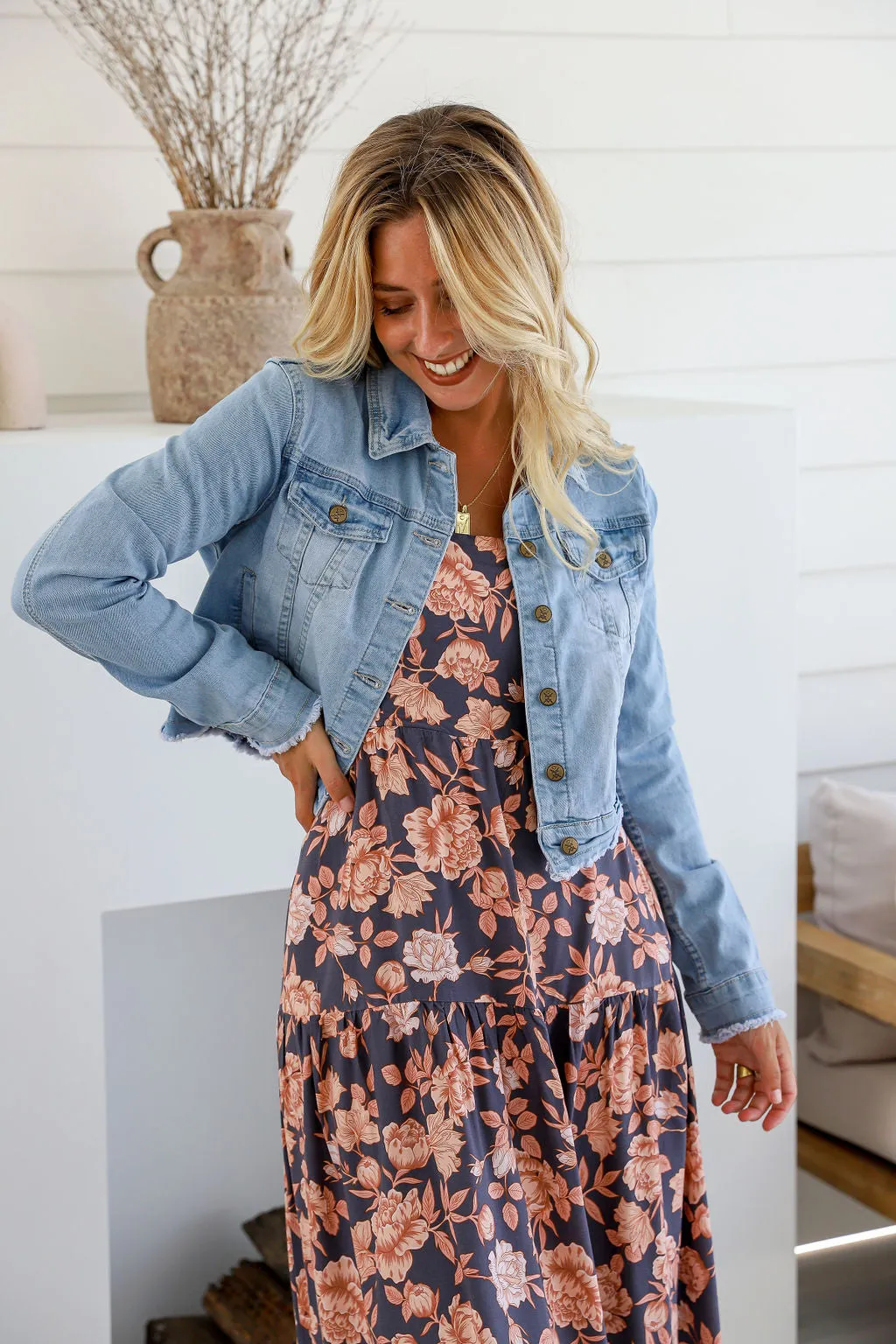 Mavis Cropped Denim Jacket
