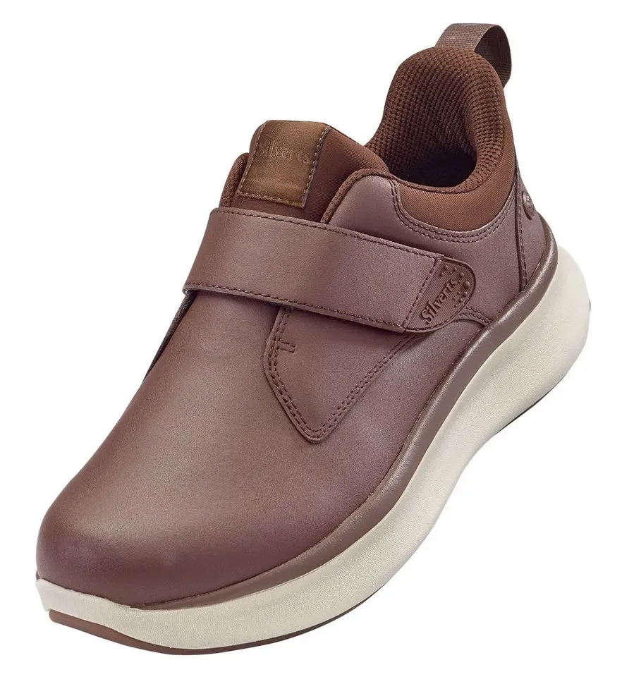 Men's Extra Wide Walking Shoes No Laces - Single Strap Closure