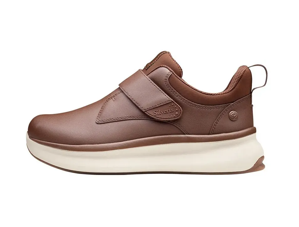 Men's Extra Wide Walking Shoes No Laces - Single Strap Closure