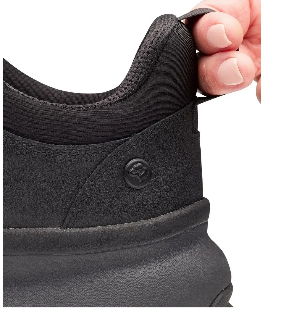 Men's Extra Wide Walking Shoes No Laces - Single Strap Closure