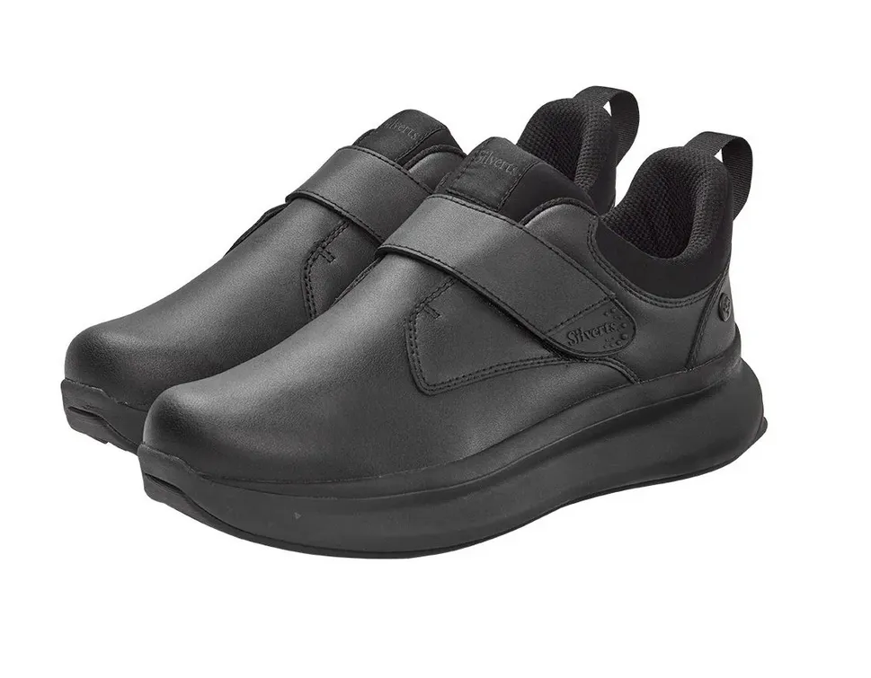 Men's Extra Wide Walking Shoes No Laces - Single Strap Closure