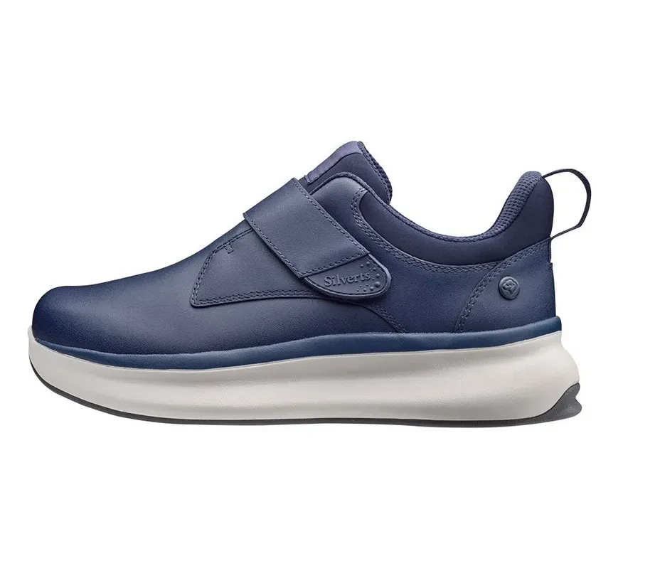 Men's Extra Wide Walking Shoes No Laces - Single Strap Closure