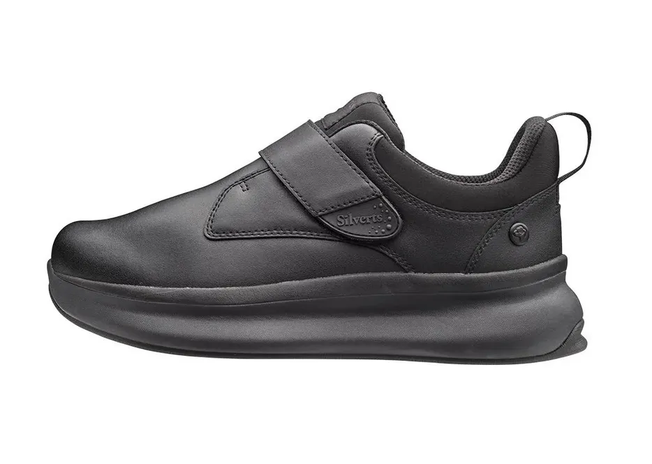 Men's Extra Wide Walking Shoes No Laces - Single Strap Closure