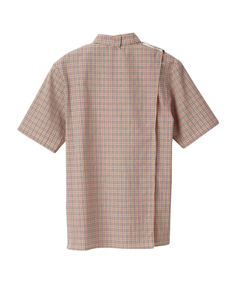 Men's Open Back Classic Short Sleeve Shirt