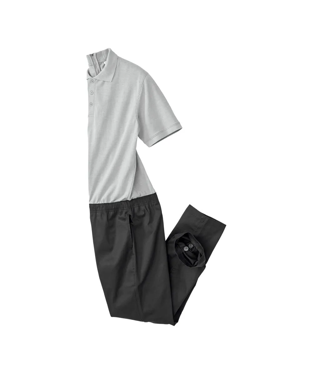 Men's Stay Dressed Jumpsuit with Short Sleeve Polo Shirt