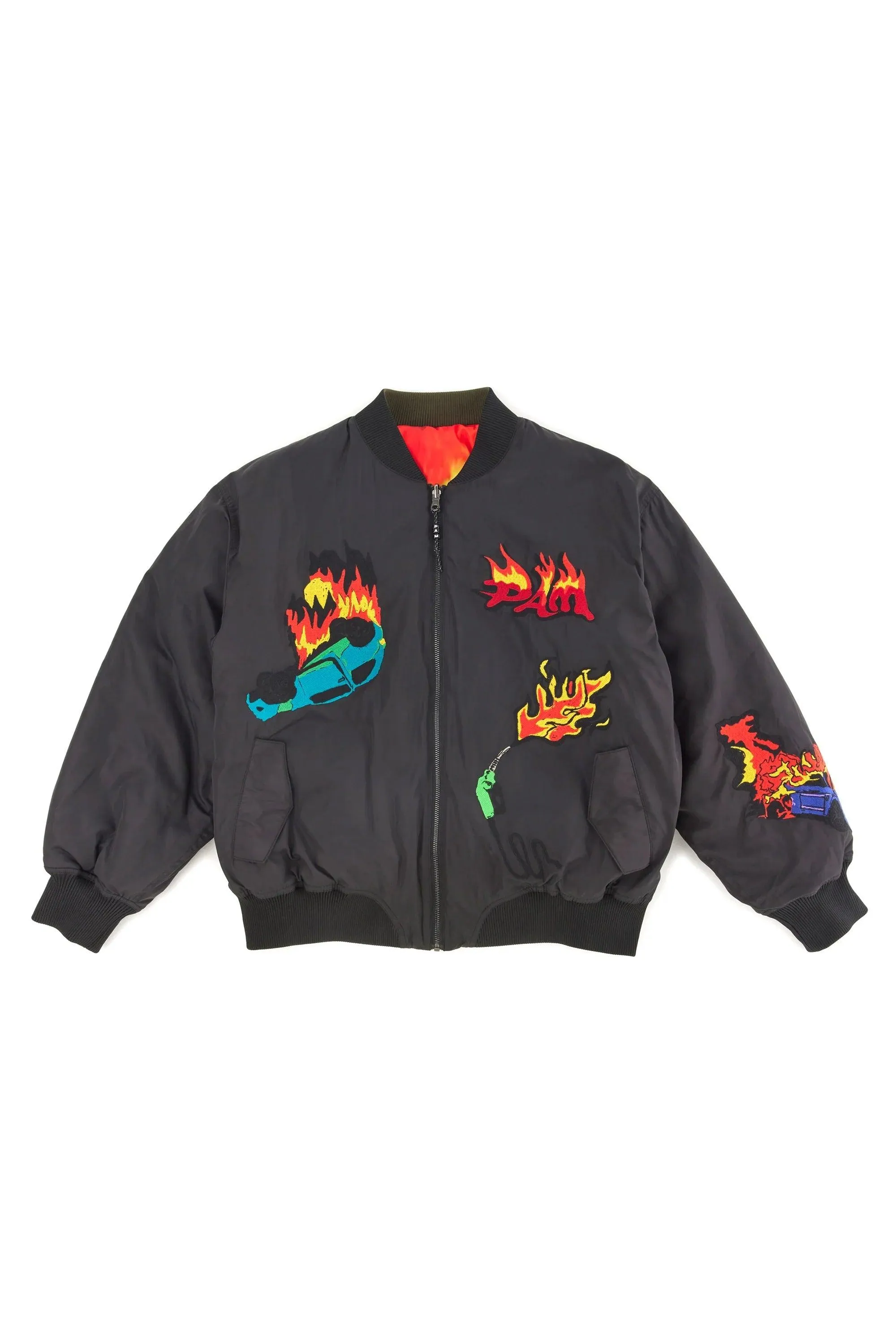 PAM / Perks and Mini - Engulfed Reversible Bomber Jacket - Black