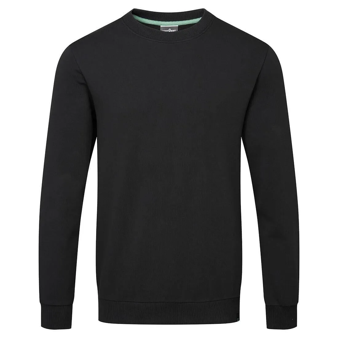 Portwest Black Organic Cotton Recyclable Sweatshirt Size S