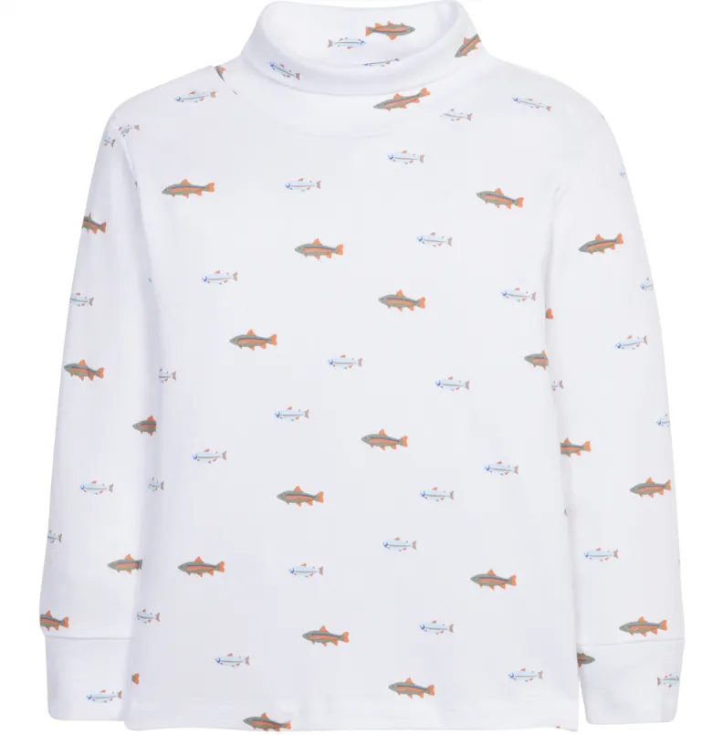 Printed Turtleneck - Fish