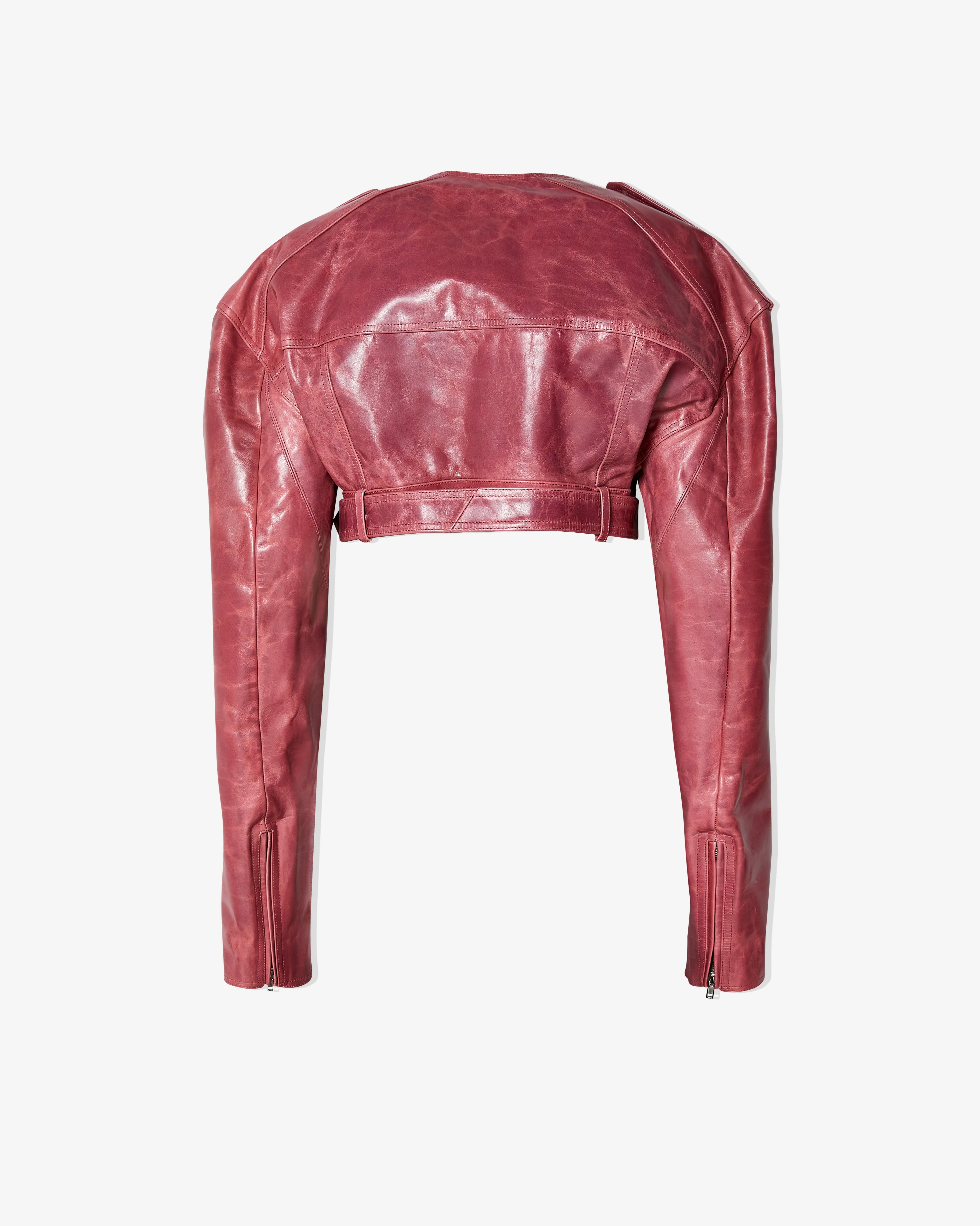 Rick Owens - Women's Leather Jacket - (Pink)