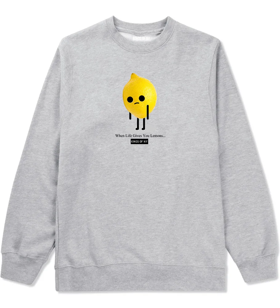Sad Lemon Crewneck Sweatshirt