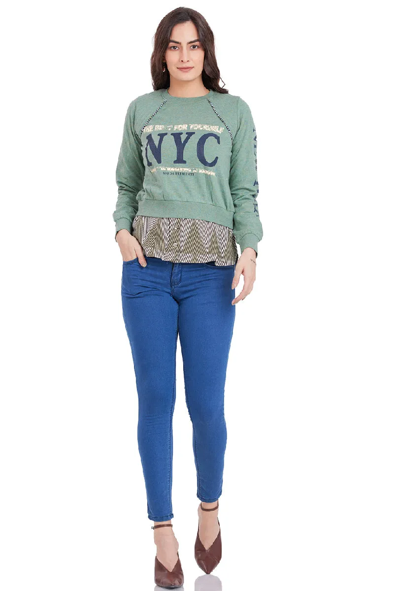 Unregular Top Sweatshirt