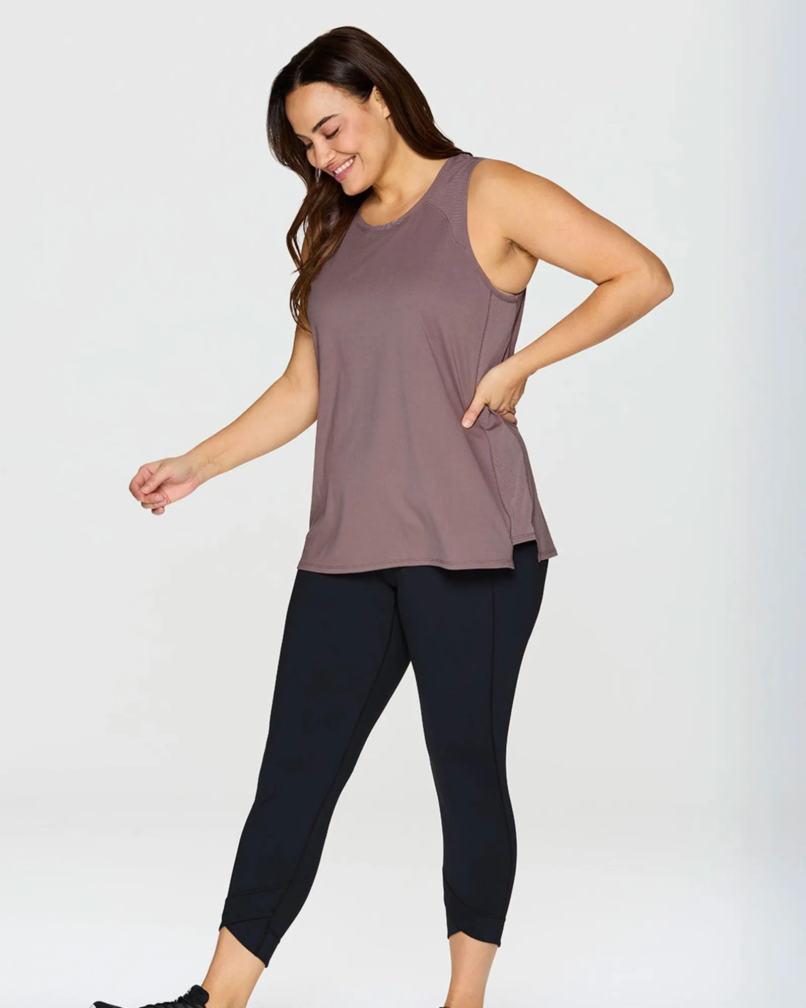 Willow Super Soft Tunic Tank | Dark Taupe