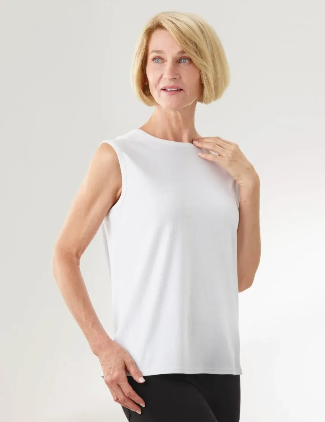 Women's Adaptive Open Back Sleeveless Undershirt - 3 Pack