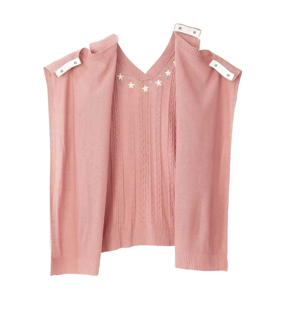 Women's Open Back Sweater Vest for Seniors