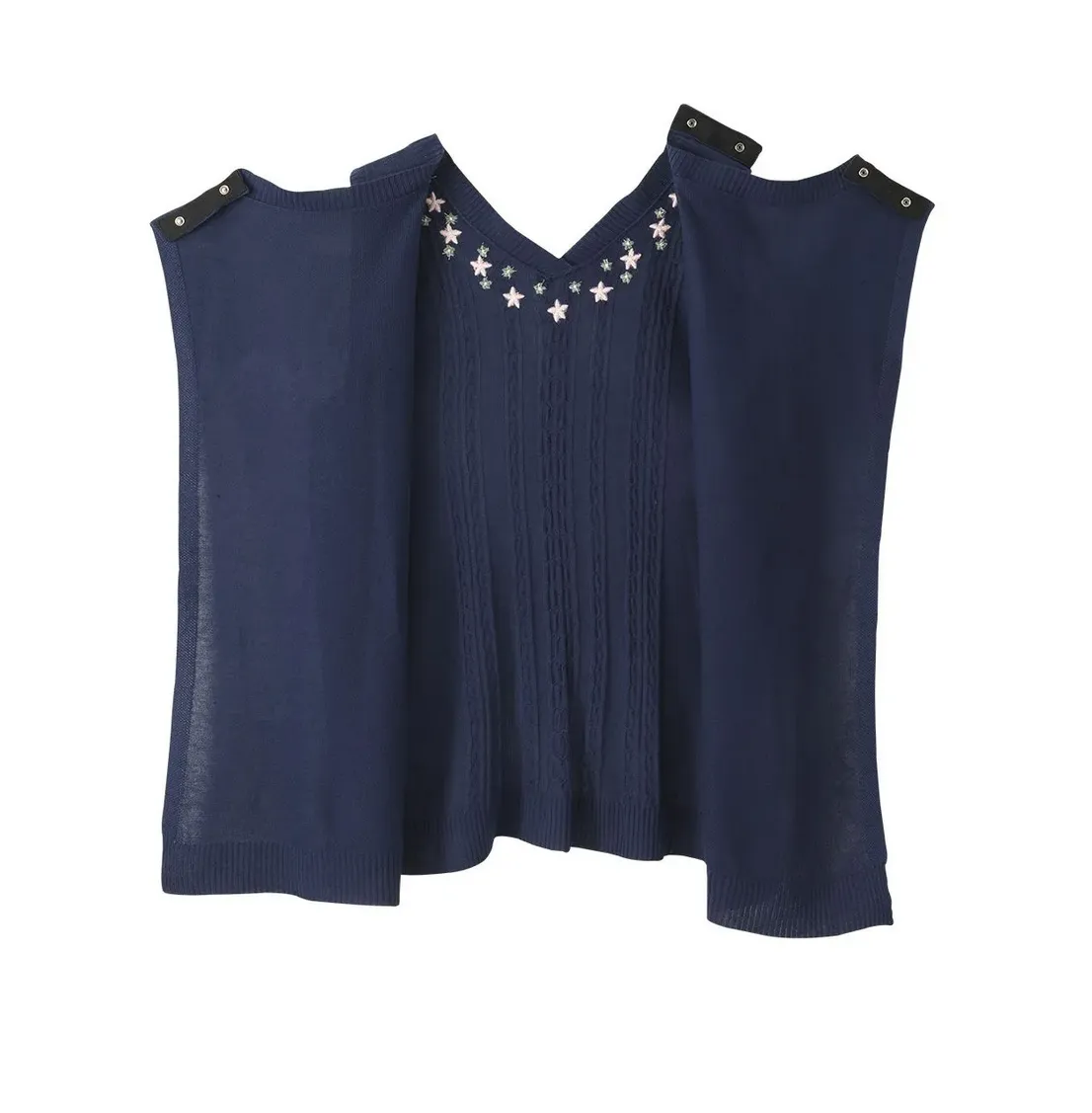 Women's Open Back Sweater Vest for Seniors