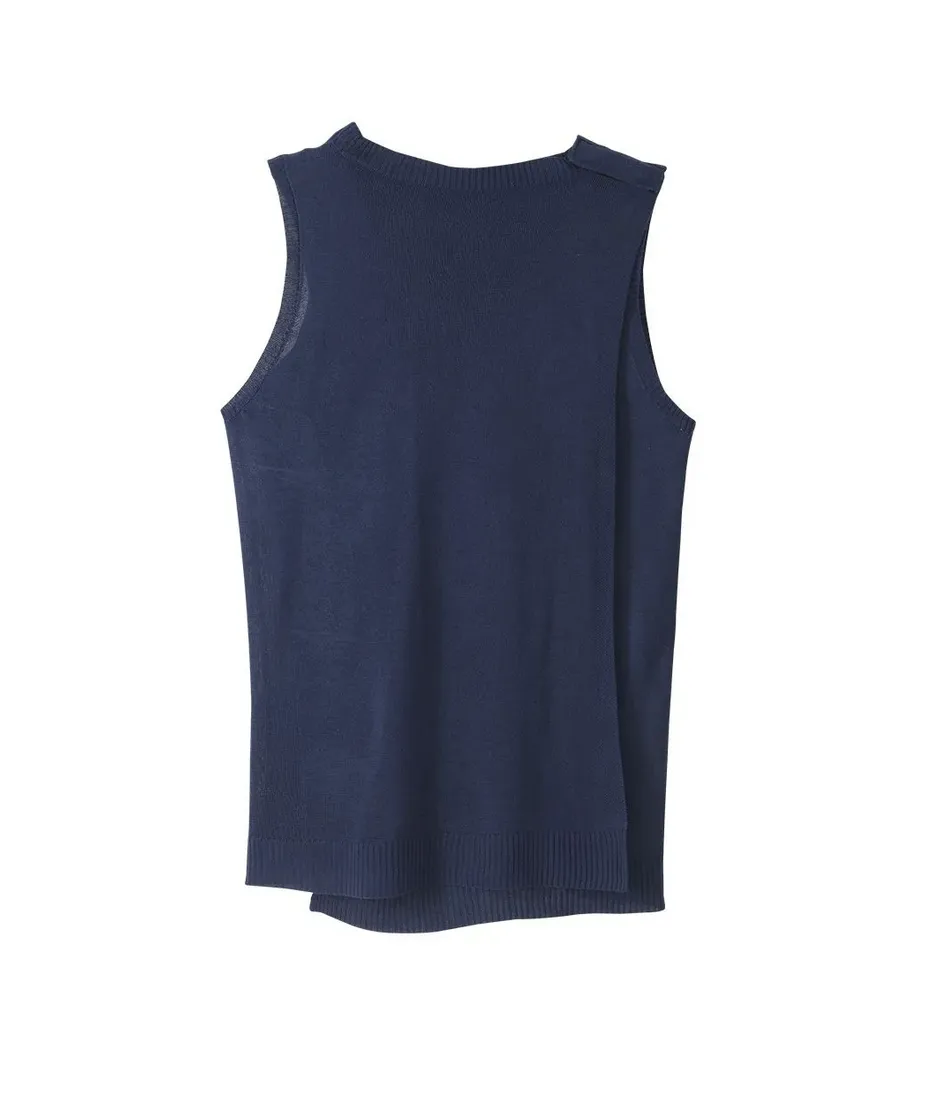 Women's Open Back Sweater Vest for Seniors