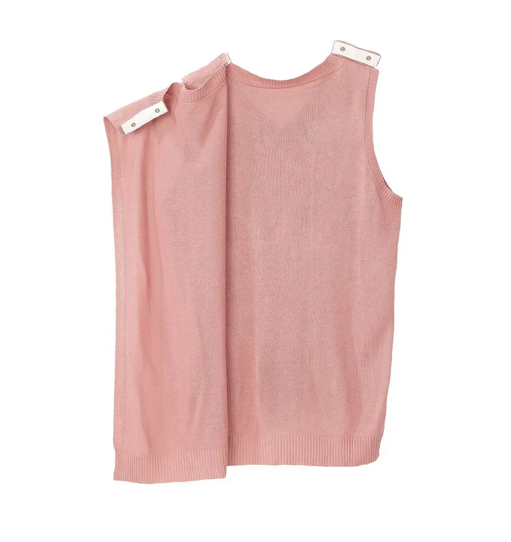 Women's Open Back Sweater Vest for Seniors