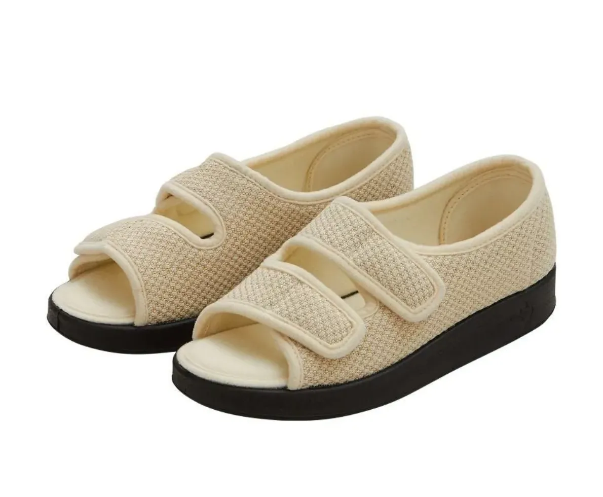 Women's Wide Adjustable Closure Sandals With Easy Closure