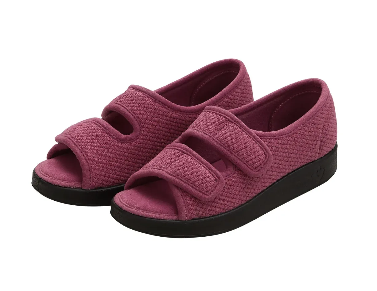 Women's Wide Adjustable Closure Sandals With Easy Closure